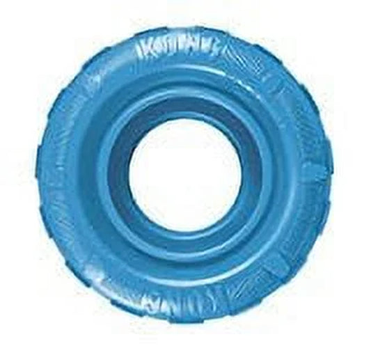 Puppy Rubber Tire Dog Toy, Pink/Blue, Small