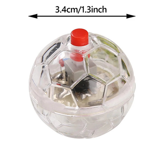 30Pcs Motion Light up Hunting Cat Ball for Cats Motion Activated Cat Ball with LED Light Pet Interactive Toy Animal Activity Toy for More Cat Pet Family
