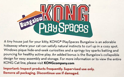 Kong Play Spaces Bungalow with Catnip Cat Kitten Toy