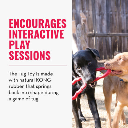 KONG - Tug - Durable Stretchy Rubber, Tug of War Dog Toy - for Medium Dogs